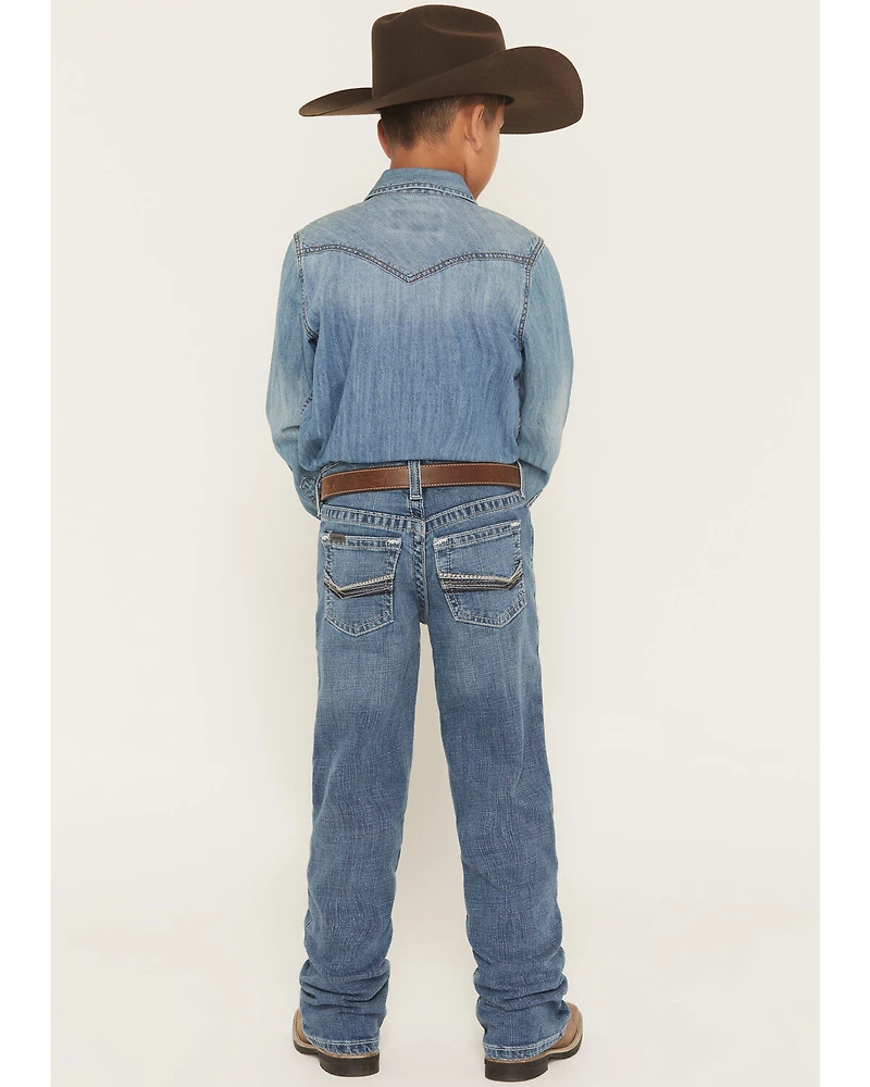 Ariat Boys' B4 Marshall Relaxed Bootcut Denim Jeans