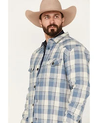 Cody James Men's Oregon Trail Plaid Button-Down Bonded Western Flannel Shirt