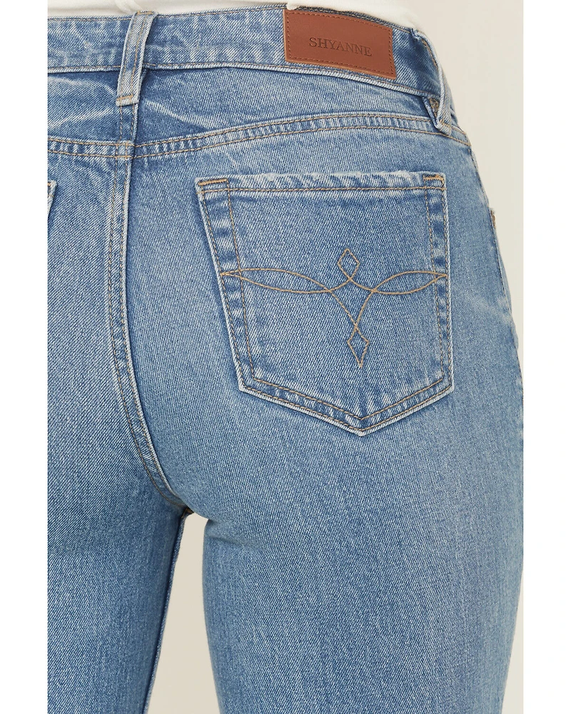Shyanne Women's Georgia High Rise Bootcut Stretch Denim Jeans