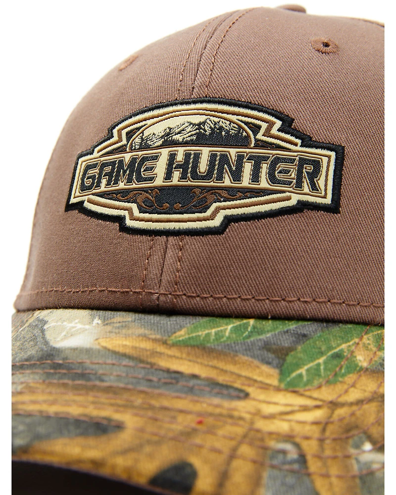 H3 Sportgear Men's Camo Print Game Hunter Logo Ball Cap
