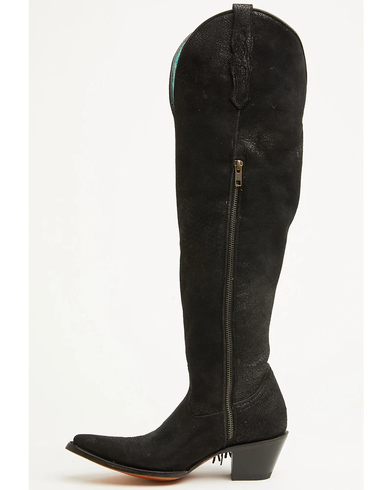 Corral Women's Fringe Tall Western Boots - Snip Toe