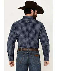 Ariat Men's Prestcot Windowpane Plaid Print Long Sleeve Performance Shirt