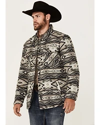 Rock & Roll Denim Men's Southwestern Quilted Snap Jacket