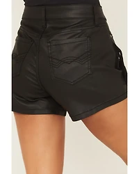 Idyllwind Women's Bexhill Coated High Rise Fringe Super Stretch Denim Shorts