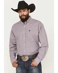Cinch Men's Checkered Long Sleeve Button-Down Western Shirt