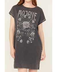 Cleo + Wolf Women's Coleson Short Sleeve Graphic Mini T-Shirt Dress