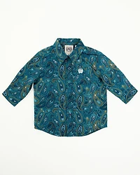 Cinch Infant Boys' Paisley Print Long Sleeve Button-Down Western Shirt