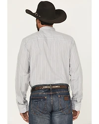 Wrangler X Cody Johnson Men's Striped Long Sleeve Button-Down Western Shirt