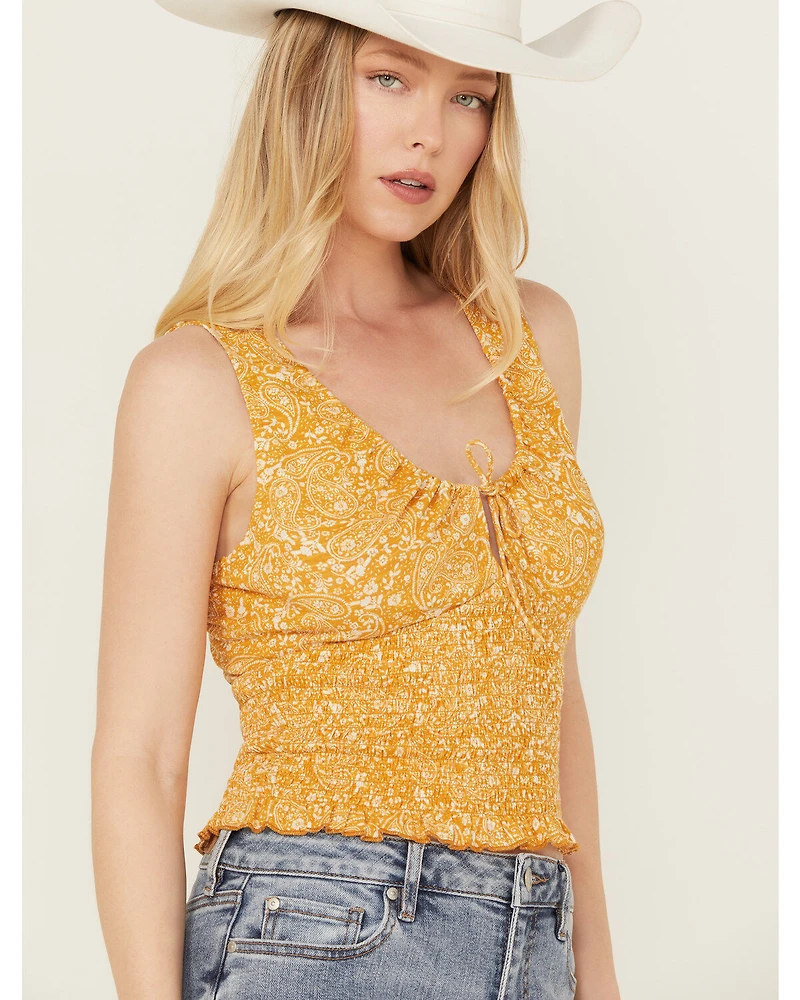 Bila Women's Ditsy Floral Print Cropped Tank Top