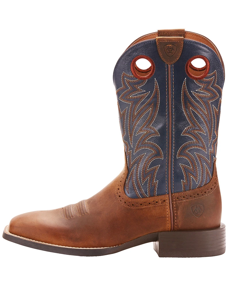 Ariat Men's Sidebet Western Performance Boots - Broad Square Toe