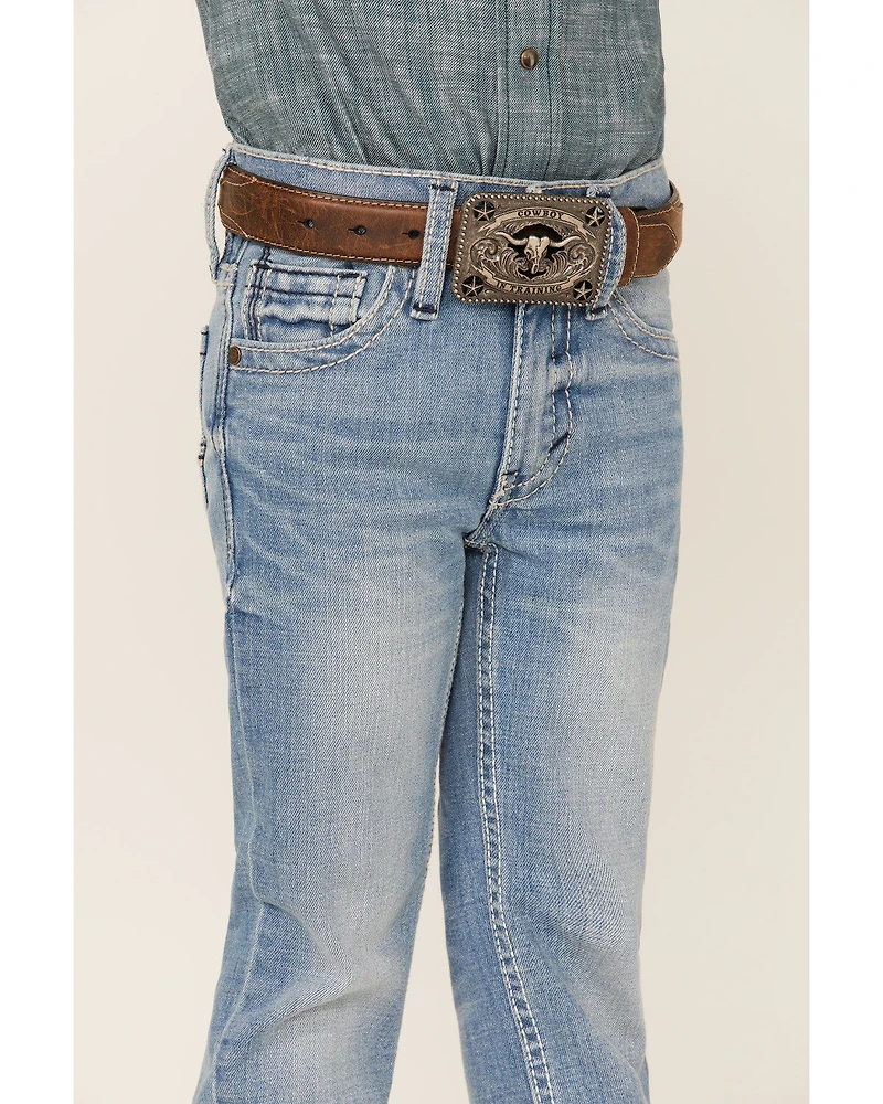 Cody James Little Boys' Flint Light Wash Stretch Slim Straight Jeans - Sizes 4-8