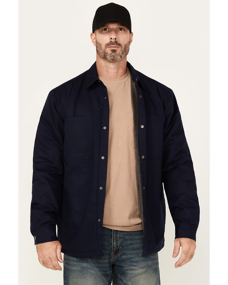 Hawx Men's Oakdale Sherpa Lined Waxed Shirt Jacket