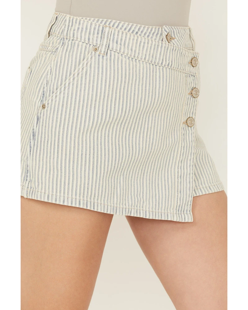 Free People Women's Wynne Railroad Mini Skirt