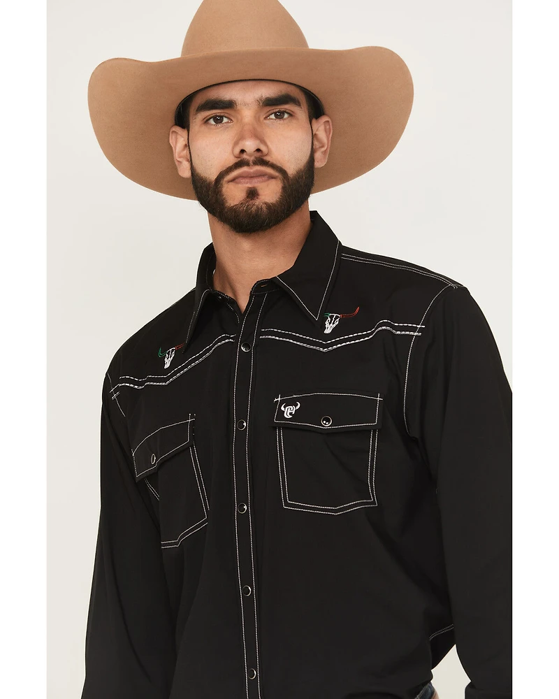 Cowboy Hardware Men's Boot Barn Exclusive Hecho En Mexico Long Sleeve Snap Stretch Western Shirt