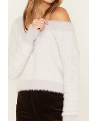 Cleo + Wolf Women's Fuzzy Yarn Sweater