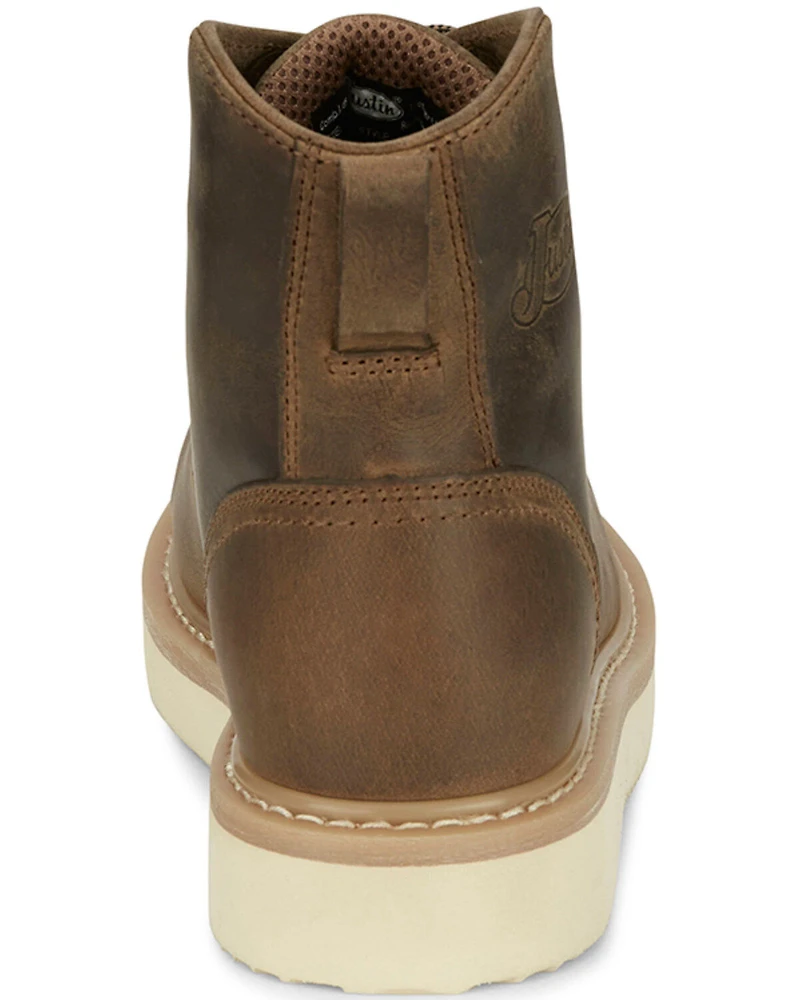 Justin Men's 6" Maxwell Lace-Up Work Boots - Steel Toe