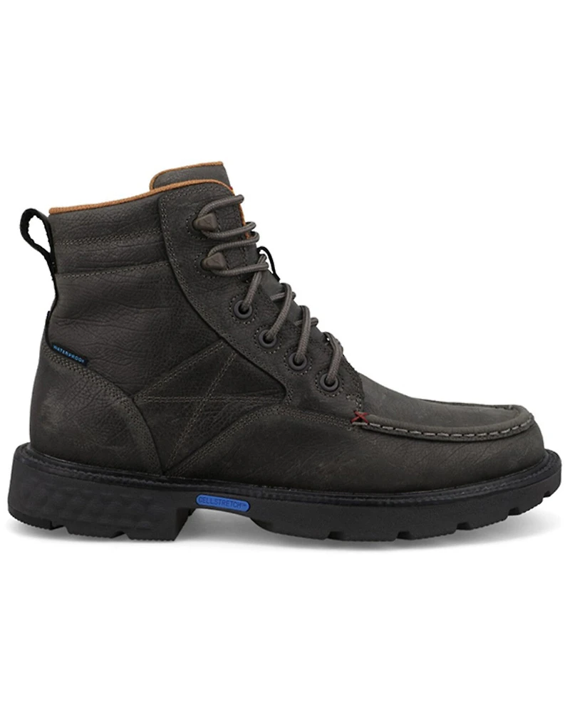 Twisted X Men's 6" Lace-Up Moc Work Boots - Soft Toe