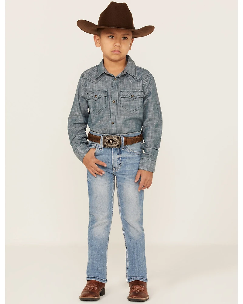 Cody James Little Boys' Flint Light Wash Stretch Slim Straight Jeans - Sizes 4-8