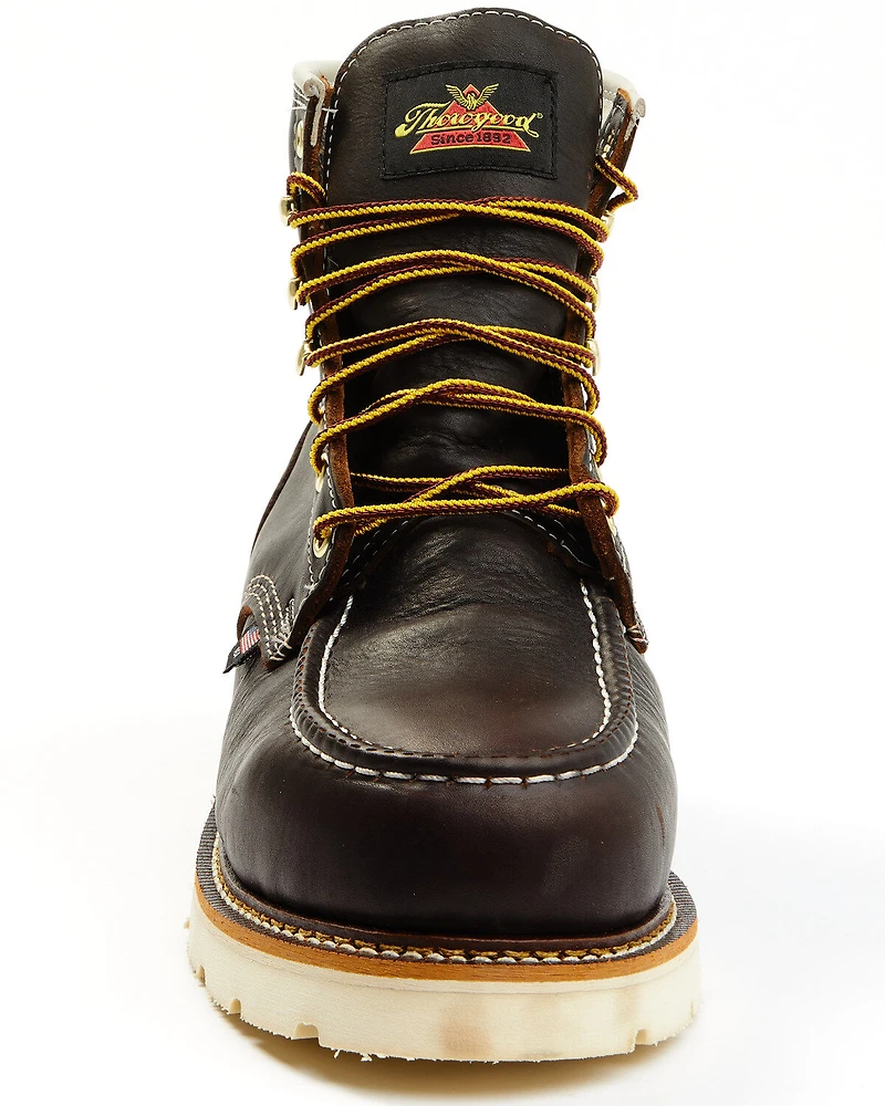 Thorogood Men's Boot Barn Exclusive 6" Waterproof Lace-Up Work Boots - Moc Soft Toe