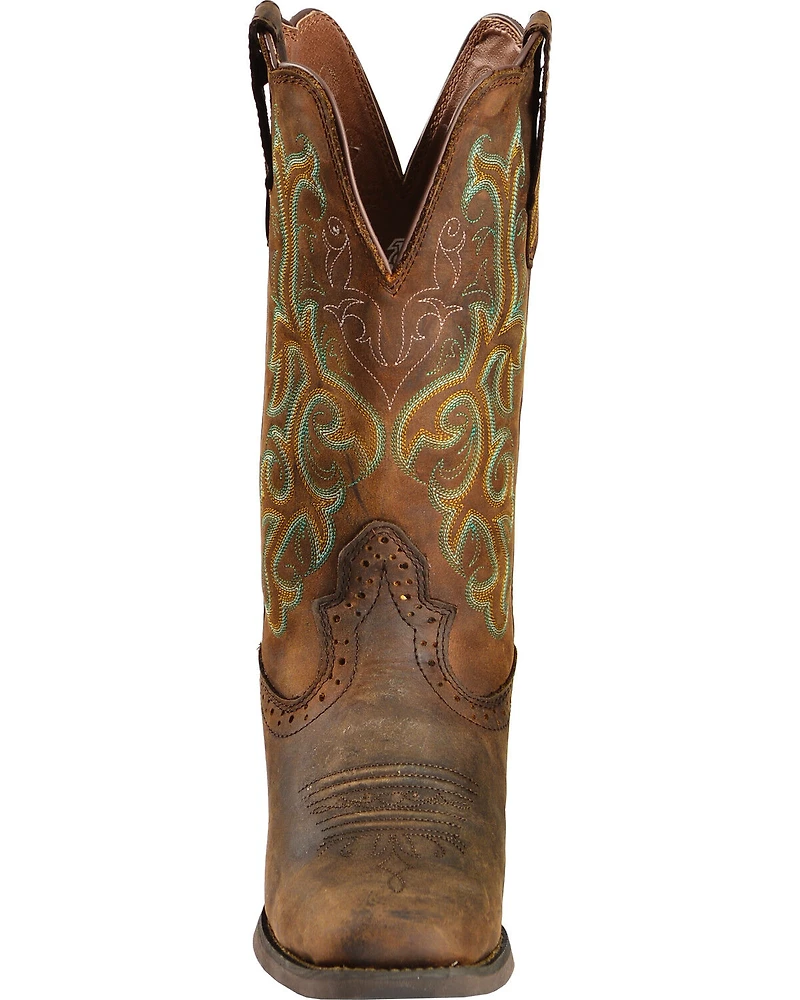 Justin Women's 12" Square Toe Stampede Western Boots
