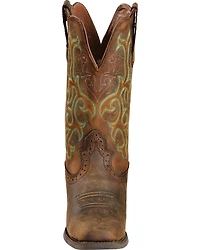 Justin Women's 12" Square Toe Stampede Western Boots