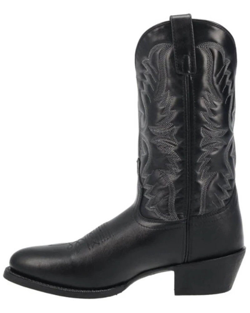 Laredo Men's Embroidered Round Toe Western Boots