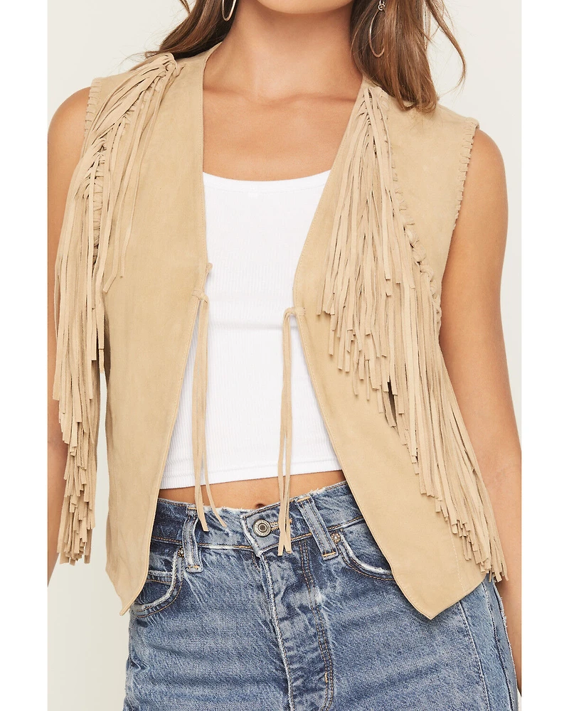 Scully Women's Suede Fringe Vest