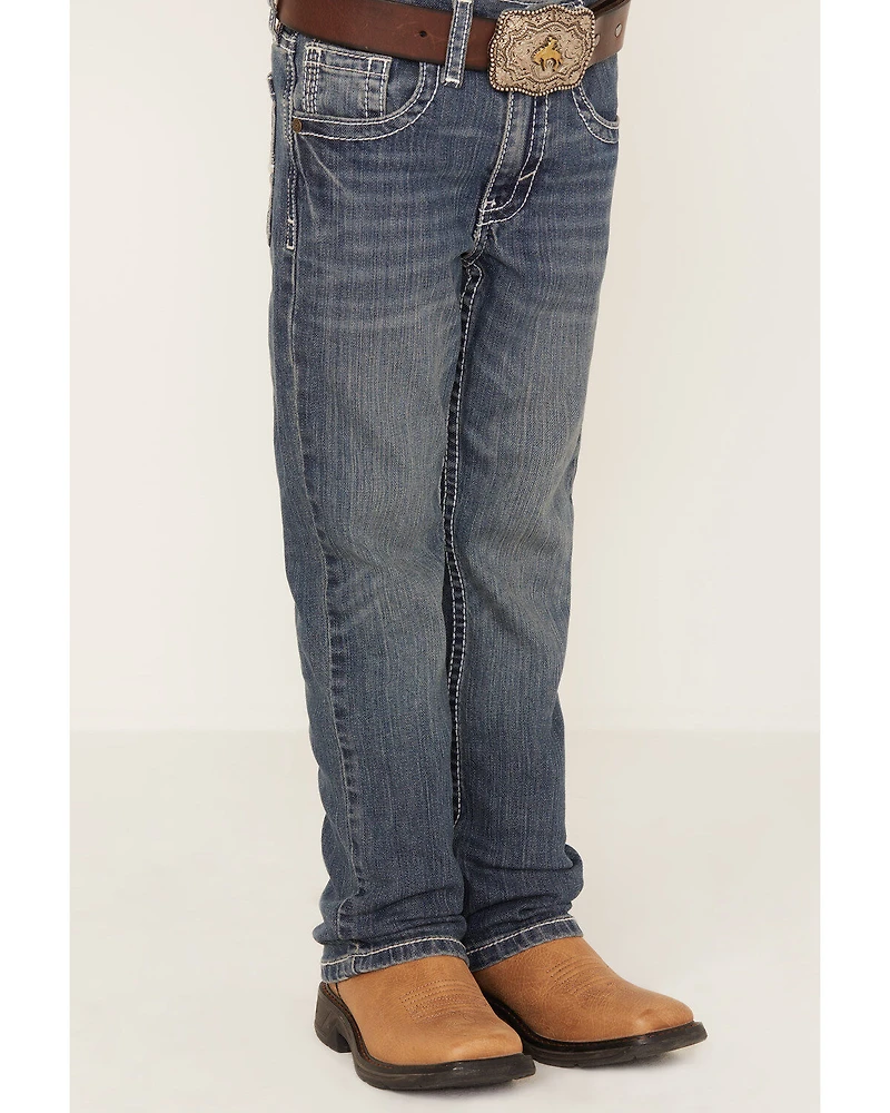 Cody James Boys' Stone Cold Wash Slim Boot Stretch Jeans - 4-8