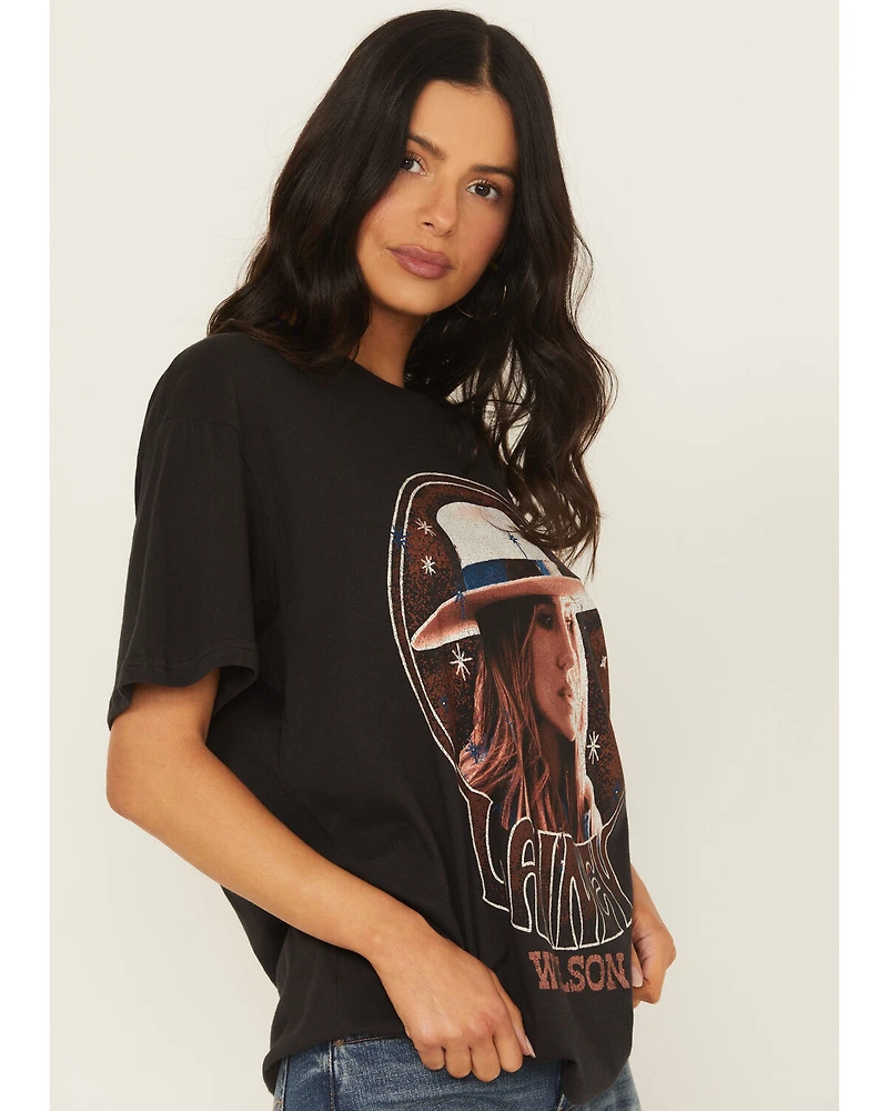 Wrangler X Lainey Wilson Women's Studded Girlfriend Short Sleeve Graphic Tee