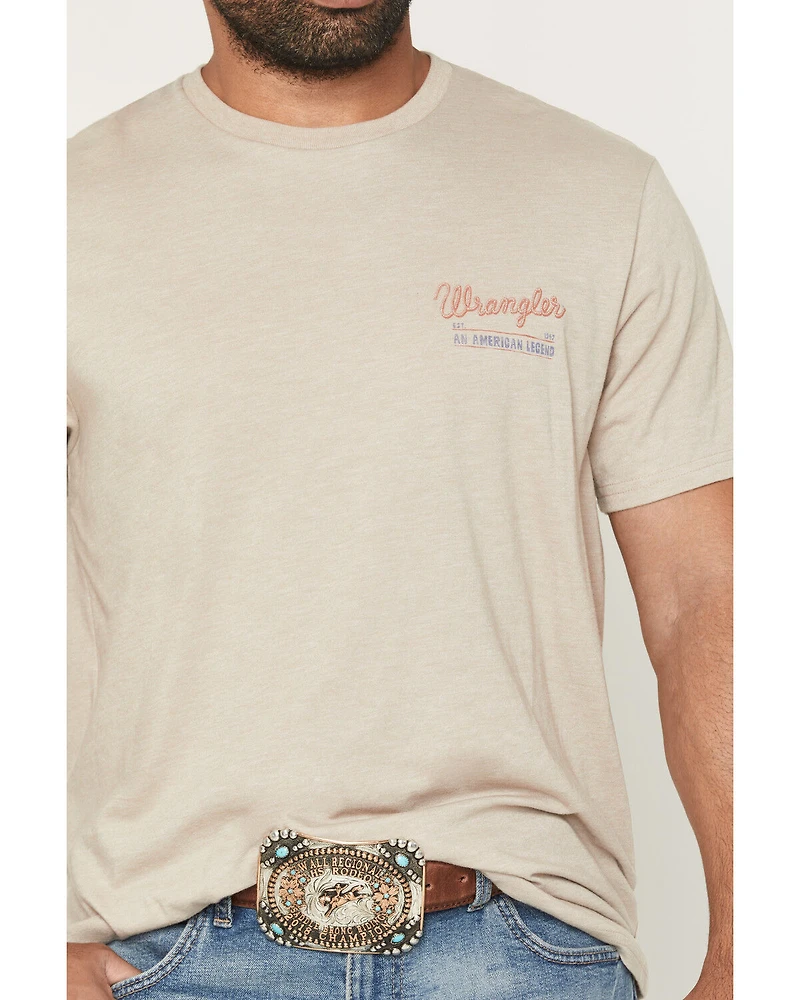 Wrangler Men's American Cowboy Short Sleeve Graphic T-Shirt