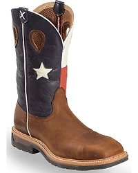 Twisted X Men's 12" Lite Cowboy Flag Steel Toe Work Boots