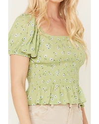 Sadie & Sage Women's California Girl Smocked Top