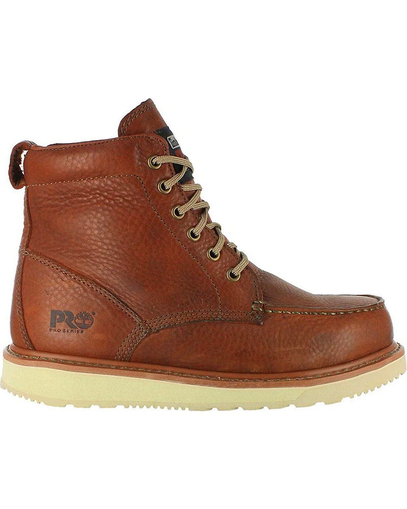 Timberland PRO Men's 6" Wedge Boots - Moc Toe