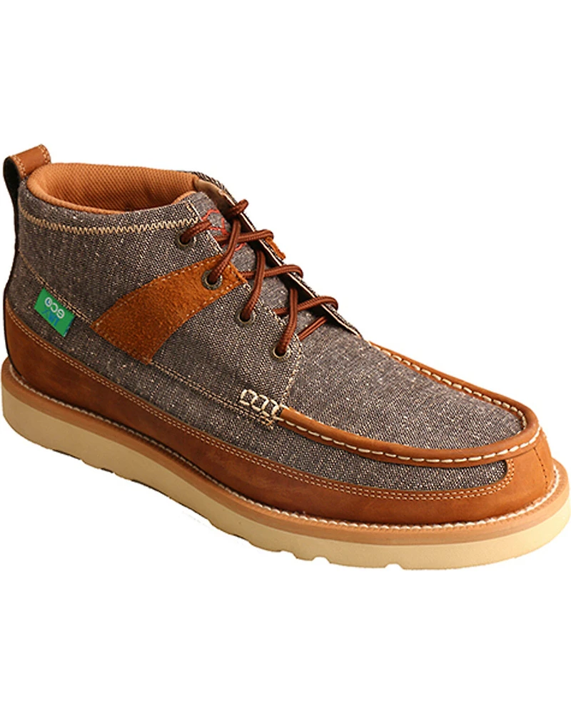 Twisted X Men's 4" Wedge Sole Boots - Moc Toe