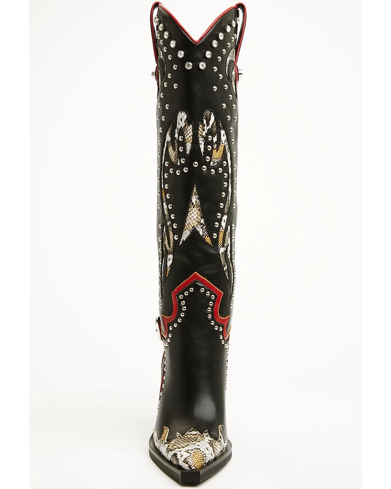Azalea Wang Women's Hyperion Tall Western Boots - Snip Toe