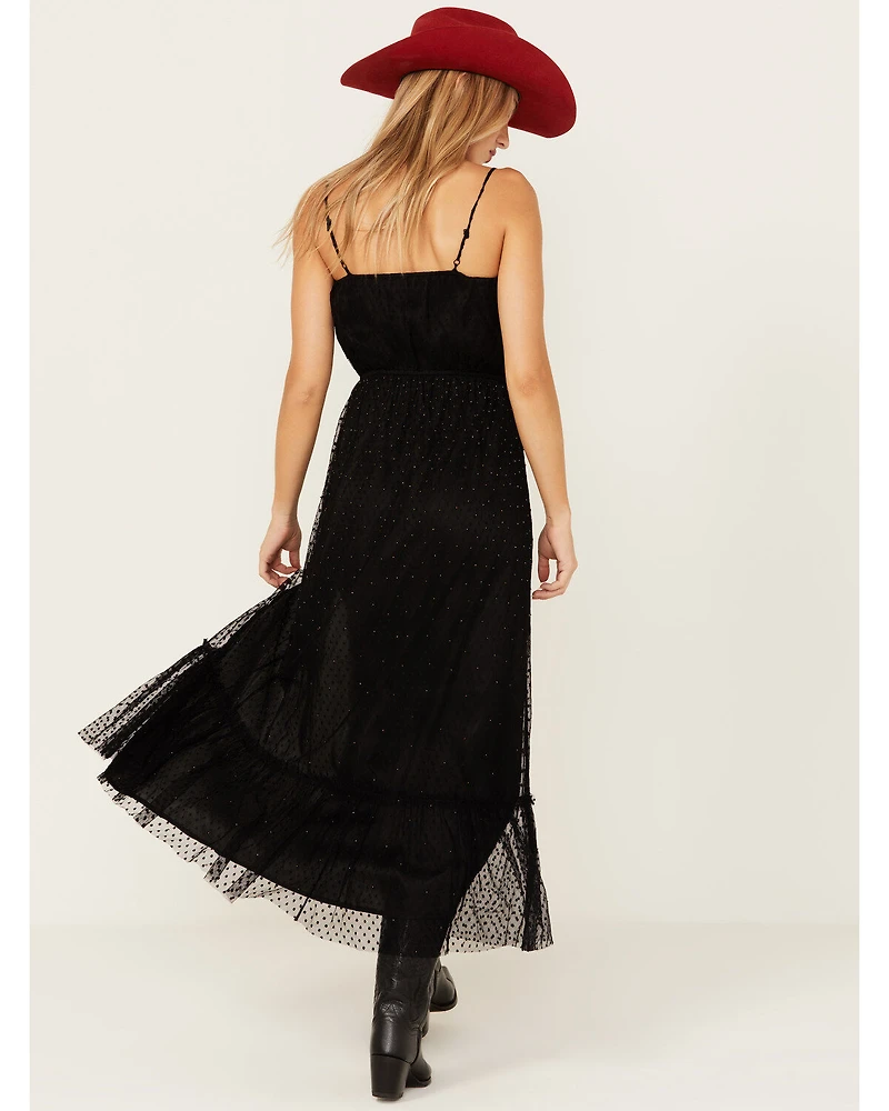 Shyanne Women's Chiffon Mesh Midi Dress