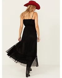 Shyanne Women's Chiffon Mesh Midi Dress
