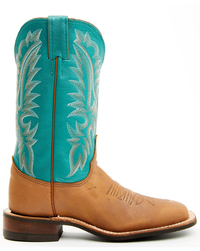 Justin Women's Shay Distressed Performance Western Boots - Broad Square Toe