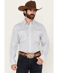 Wrangler 20X Men's Geo Print Long Sleeve Snap Stretch Western Shirt