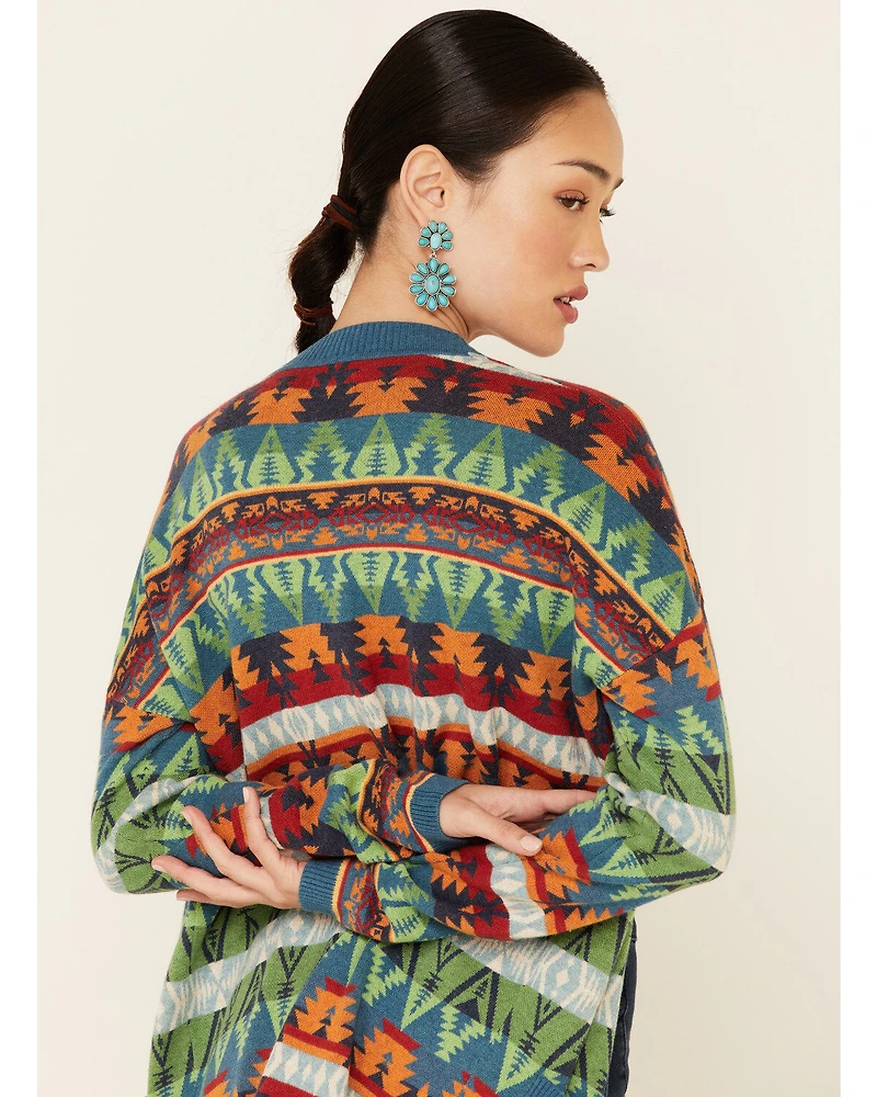 Tasha Polizzi Women's Southwestern Print Cardigan