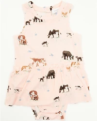 Angel Dear Infant Girls' Families Onesie with Skirt