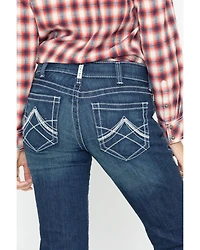 Ariat Women's Mid Rise Icon Stackable Straight Leg Jeans
