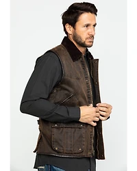 Cripple Creek Men's Enzyme Washed Cotton Concealed Carry Vest