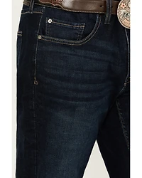 DEVIL-DOG Dungarees Men's Durham Dark Wash Athletic Fit Performance Stretch Denim Jeans