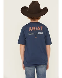 Ariat Boys' Ranch Logo Short Sleeve Graphic T-Shirt