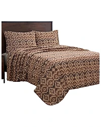 HiEnd Accents Mesa Wool Blend King Size Blanket Set - 3 Piece