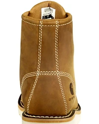 Carhartt Women's Brown Wedge Sole Waterproof Work Boots - Soft Toe