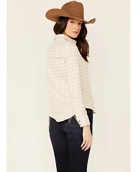Shyanne Women's Plaid Print Long Sleeve Button-Down Shirt