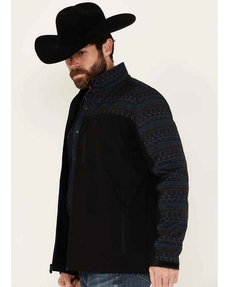 RANK 45® Men's Southwestern Block Print Softshell Jacket - Tall