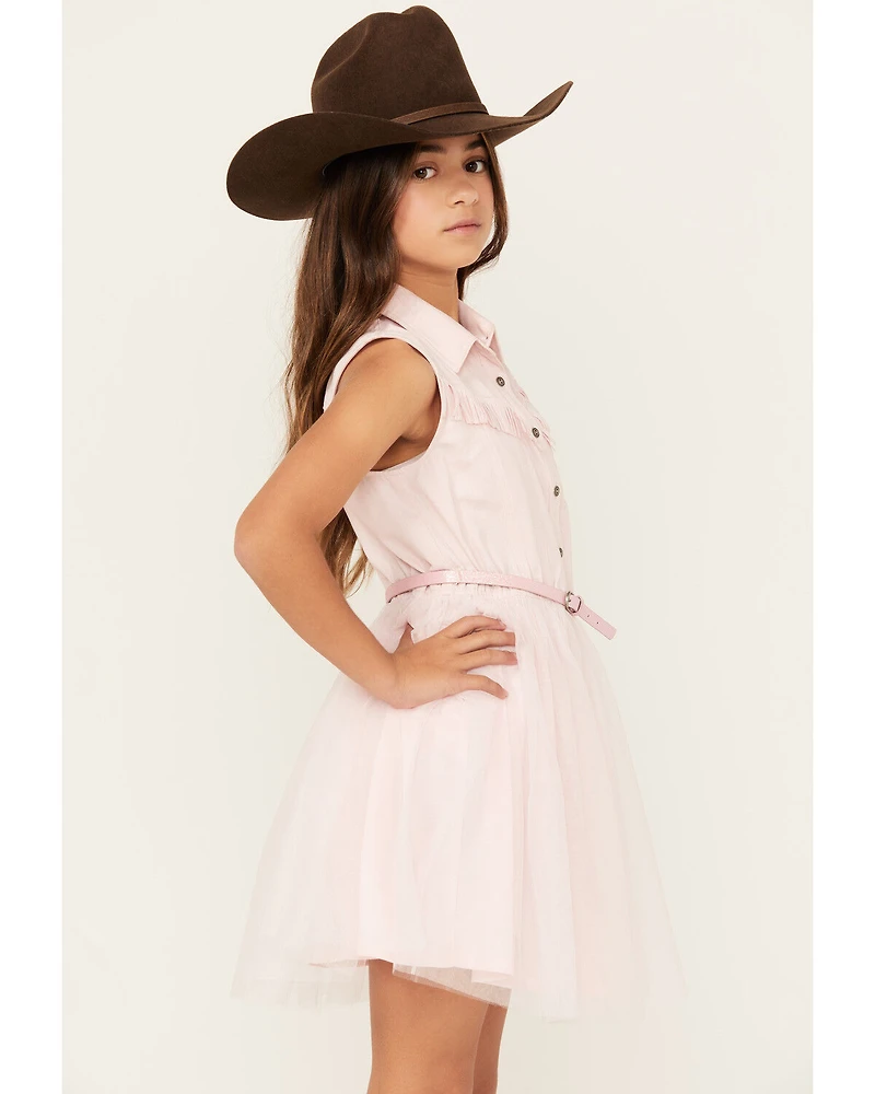 Sugar California Girls' Fringe Tutu Dress
